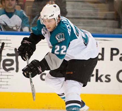 The third last player selected in the 2002 OHL draft, Andrew Desjardins has travelled an improbable journey, scoring 19 goals in the AHL last year and signing his first NHL contract
