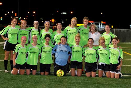 A second half goal from Kristen Beange proved to be the difference as Integrated Benefits Services (IBS) captured the Sudbury Womens Soccer Club Division A crown for a second straight year