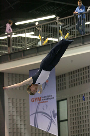 A National Championship to remember as Jordan Mulloy garners Gold at his very first all-Canada competition, taking top spot in the Novice Men 15+ Trampoline event